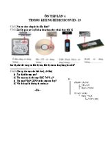 Đề ôn tập lần 4 môn Tin học Lớp 6 trong khi nghỉ dịch Covid-19